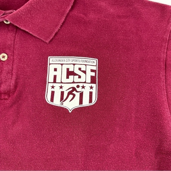 Jerzees Polo Mens Large Red Burgundy Alexander City Sports Foundation - Picture 4 of 9